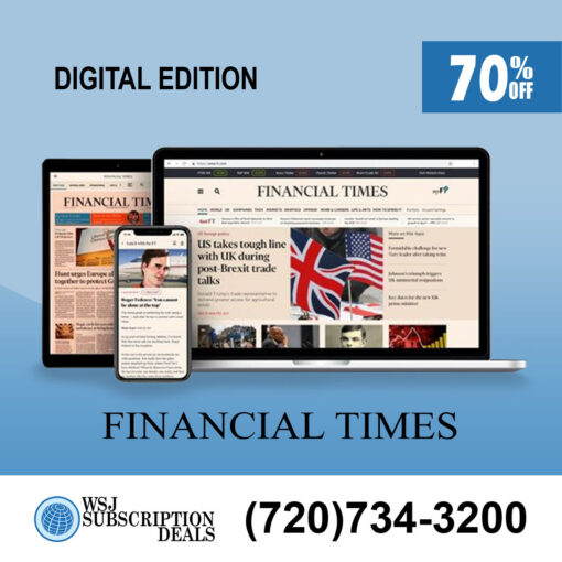 Financial Times Digital Newspaper 2-year subscription for $159