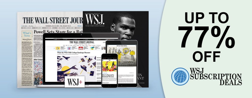 Home WSJ Subscription Deals